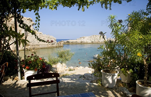 St Paul's Bay, Agios Pavlos, Lindos, Rhodes island, Greece, Europe