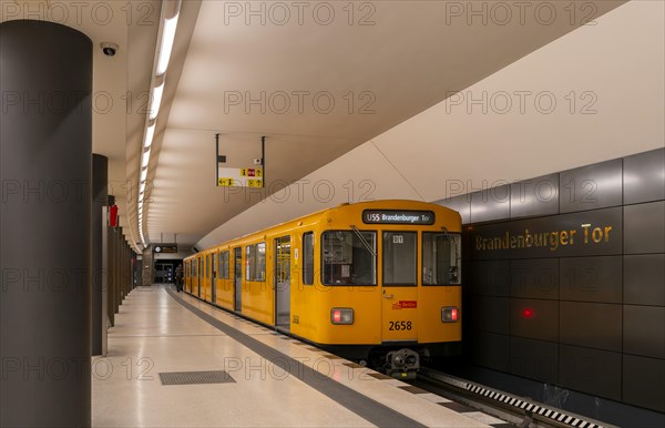 Underground station Brandenburg Gate, Berlin, Germany, Europe