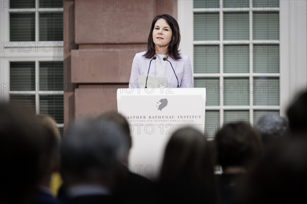 Annalena Baerbock (Alliance 90/The Greens), Federal Foreign Minister, photographed during the awarding of the Walter Rathenau Prize to Katja Kallas, Prime Minister of Estonia, in Berlin, 19.03.2024. Photographed on behalf of the Federal Foreign Office