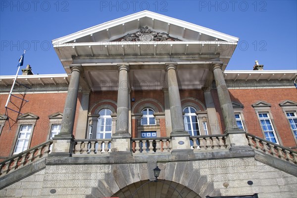 Old Custom House, Wet Dock, Ipswich, Suffolk, England. The Old Custom House is one of Ipswich Wet Dock's finest buildings. Built in 1844 by JM Clark