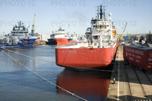 Port harbour, Aberdeen, Scotland, United Kingdom, Europe