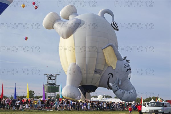 Hot-air balloons, Ballooning Festival, Saint-Jean-sur-Richelieu, Quebec Province, Canada, North America