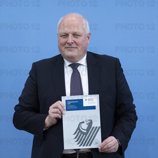 Prof Ulrich Kelber, Federal Commissioner for Data Protection and Freedom of Information (BfDI), recorded as part of the presentation of the BfDI's activity report at the Federal Press Conference in Berlin, 20 March 2024