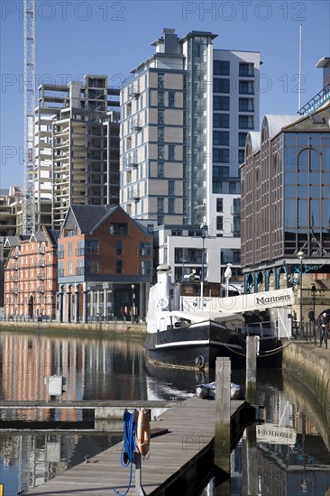 Redevelopment of Wet Dock waterside, Ipswich, Suffolk, England, United Kingdom, Europe