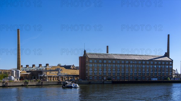 Industrial and factory site on the Spree, luminaire factory, Berlin-Oberschoeneweide, Berlin, Germany, Europe