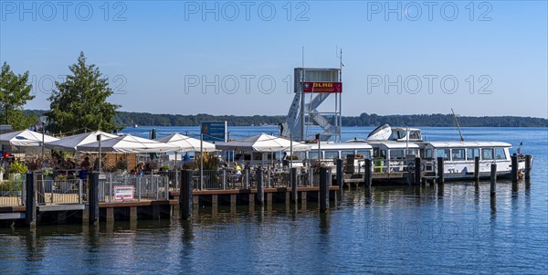 Ships and boats on the Spree and Muegelsee, Berlin, Germany, Europe