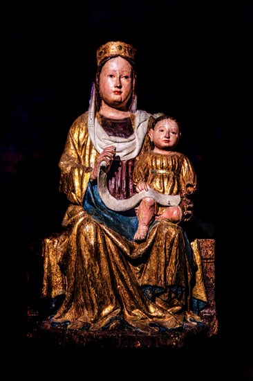 Madonna and Child, Friulian School, 15th century, Palazzo Patriarcale, Dioezesan Museum with the Tiepolo Galleries, 16th century, Udine, most important historical city in Friuli, Italy, Udine, Friuli, Italy, Europe