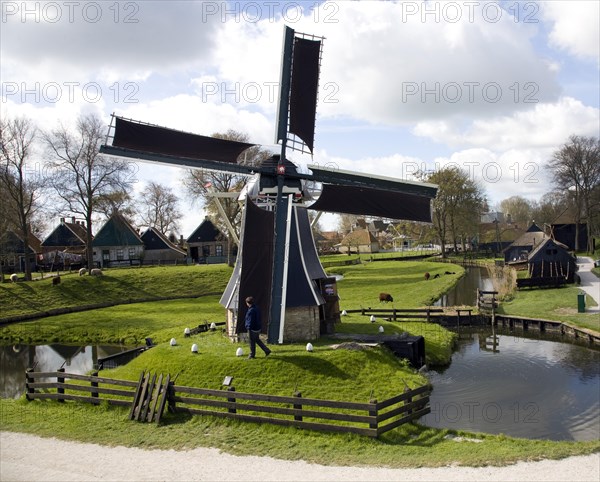 Windmill, Zuiderzee museum, Enkhuizen, Netherlands