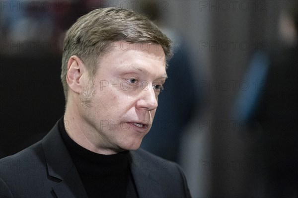 Martin Schirdewan, top candidate for the European elections (Die LINKE), photographed as part of the poster presentation of the party Die Linke for the 2024 European elections in Berlin, 19 March 2024