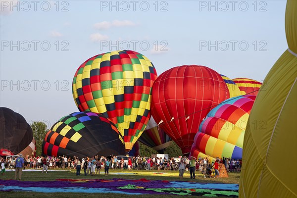 Hot-air balloons, Ballooning Festival, Saint-Jean-sur-Richelieu, Quebec Province, Canada, North America