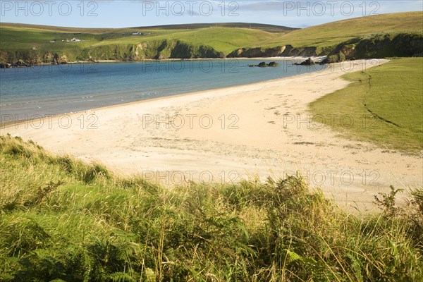 Sandy beach Burrafirth, Unst, Shetland Islands, Scotland, United Kingdom, Europe