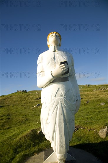 The White Wife statue, Otterswick, Yell, Shetland Islands