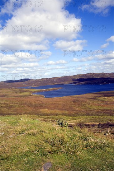 Loch of Burga Water, near Walls, Mainland, Shetland Islands, Scotland, United Kingdom, Europe