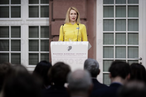 Katja Kallas, Prime Minister of Estonia, photographed during the award ceremony of the Walter Rathenau Prize in Berlin, 19.03.2024. Photographed on behalf of the Federal Foreign Office