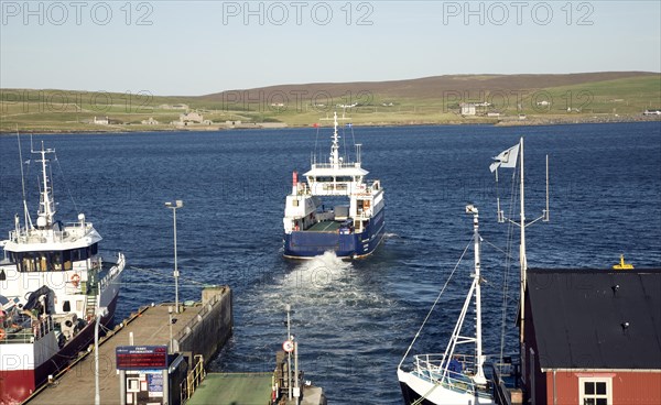 'Leirna' ferry between Lerwick and Bressay, Shetland Islands, Scotland, United Kingdom, Europe