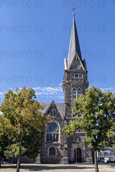 St John's Church, Neo-Gothic and Neo-Renaissance, Old Town, Giessen, Giessen, Hesse, Germany, Europe