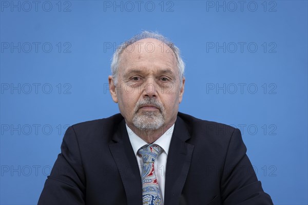 Juergen Mueller, Deputy Federal Commissioner for Data Protection and Freedom of Information (BfDI), recorded as part of the presentation of the BfDI's activity report at the Federal Press Conference in Berlin, 20 March 2024