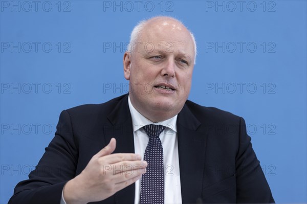Prof Ulrich Kelber, Federal Commissioner for Data Protection and Freedom of Information (BfDI), recorded as part of the presentation of the BfDI's activity report at the Federal Press Conference in Berlin, 20 March 2024