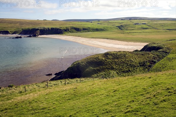 Sandy beach Burrafirth, Unst, Shetland Islands, Scotland, United Kingdom, Europe