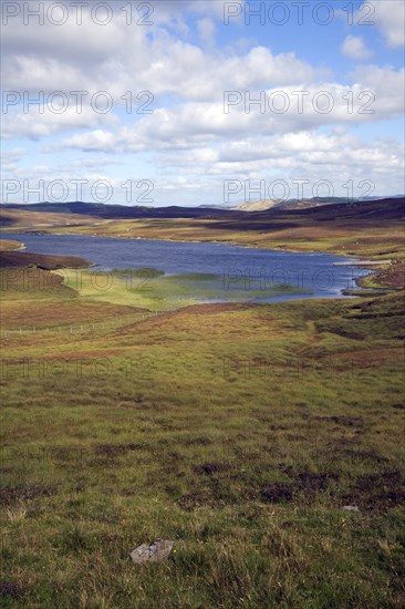 Loch of Flatpunds, near Walls, Mainland, Shetland Islands, Scotland, United Kingdom, Europe