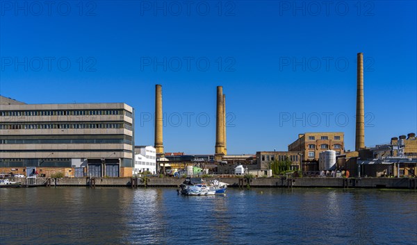 Industrial and factory site on the Spree, luminaire factory, Berlin-Oberschoeneweide, Berlin, Germany, Europe