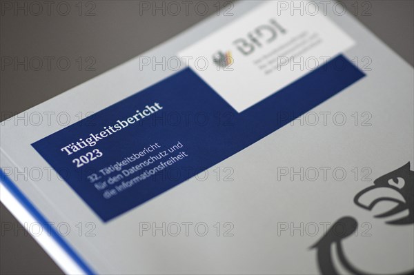Bundestag President Baerbel Bas, SPD, MdB, receives the 32nd activity report of the Federal Commissioner for Data Protection and Freedom of Information Ulrich Kelber. Berlin, 20 March 2024