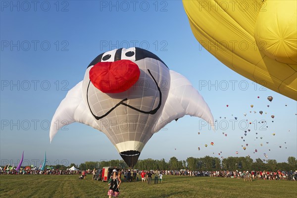 Hot-air balloons, Ballooning Festival, Saint-Jean-sur-Richelieu, Quebec Province, Canada, North America