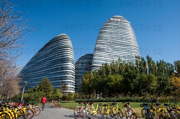 Wangjing soho, zaha hadid, architecture, beijing, china