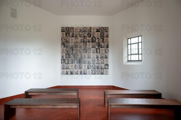 Mainkofen, Lower Bavaria, Germany, March 15th 2024, Memorial to the victims of Nazi persecution on the grounds of the Bezirksklinikum, portraits of some of the victims, Europe