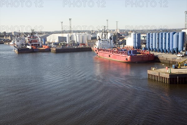 Port harbour, Aberdeen, Scotland, United Kingdom, Europe