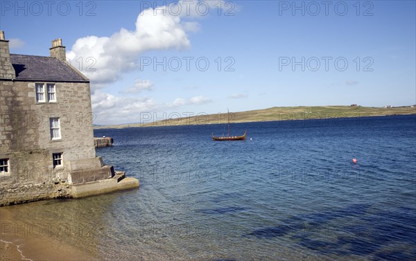 Beach and sea, Lerwick, Shetland Islands, Scotland, United Kingdom, Europe