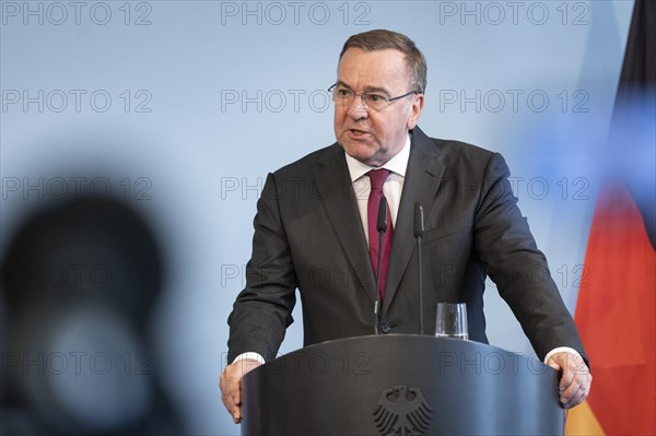 Boris Pistorius (SPD), Federal Minister of the Interior in a press statement in Berlin, 22 March 2024