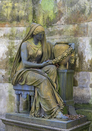 Old tombs, Churchyard 1 of the Protestant Parish of St George, Greisfswalder Strasse, Berlin, Germany, Europe