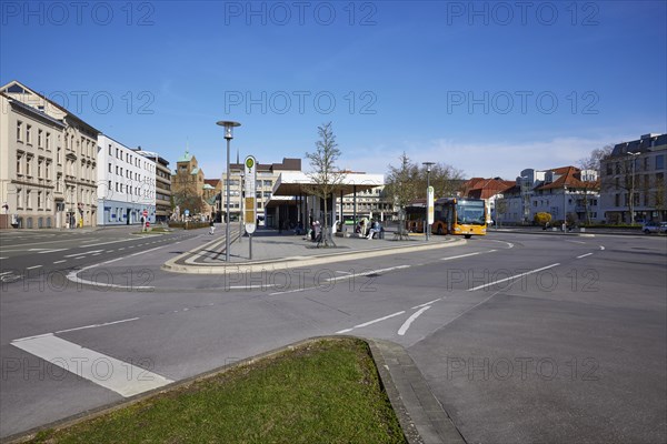 Minden bus station, Muehlenkreis Minden-Luebbecke, North Rhine-Westphalia, Germany, Europe