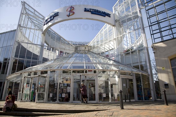 Buttermarket shopping centre, Ipswich, Suffolk, England, Uk as it was in 2010