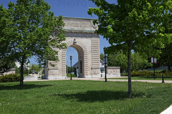 Architecture, Royal Military College Arch, Kingston, Province of Ontario, Canada, North America