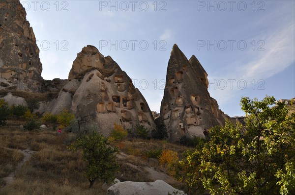 Cappadocia, village, landscape, Turkiye