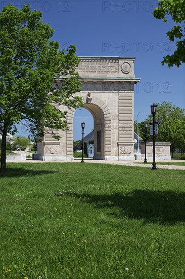 Architecture, Royal Military College Arch, Kingston, Province of Ontario, Canada, North America