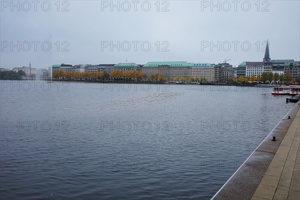 View over the Inner Alster, Hanseatic City of Hamburg, Hamburg, Germany, Europe