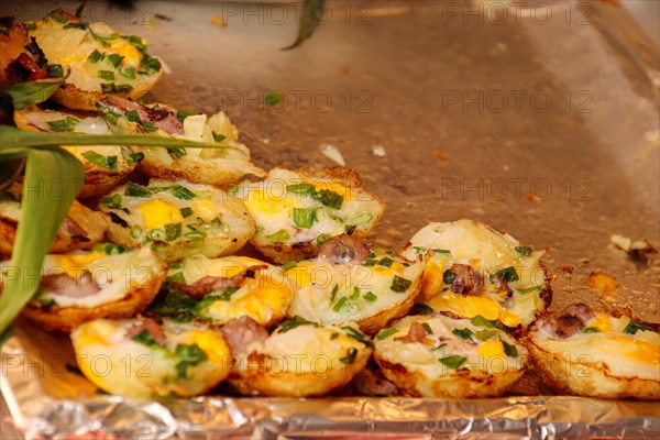 Banh Khot, an authentic traditional local street food delicacy in South Vietnam