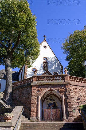 Engelberg Monastery, Grossheubach, Mainfranken, Lower Franconia, Franconia, Bavaria, Germany, Europe