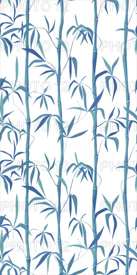 A seamless bamboo vector pattern