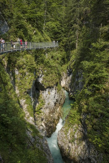 Leutaschklamm, Mittenwald, Werdenfelser Land, Upper Bavaria, Bavaria, Germany, Europe