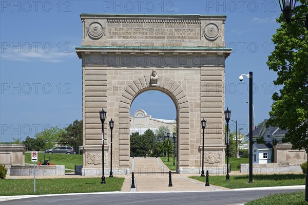 Architecture, Royal Military College Arch, Kingston, Province of Ontario, Canada, North America