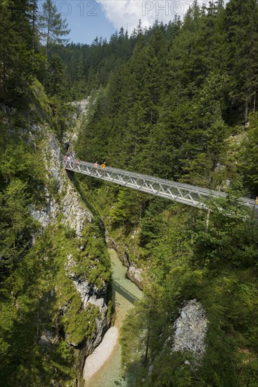 Leutaschklamm, Mittenwald, Werdenfelser Land, Upper Bavaria, Bavaria, Germany, Europe