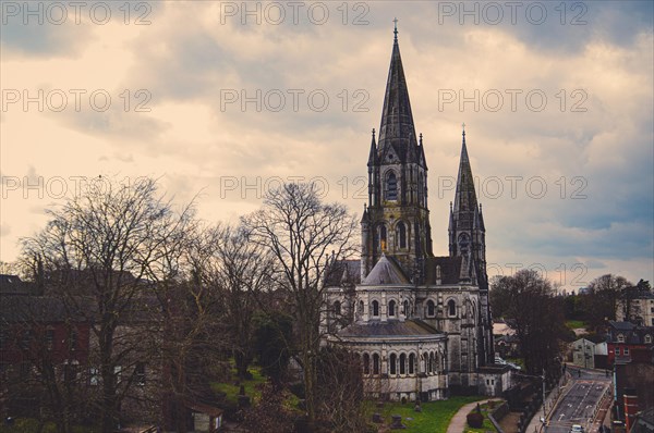 St. Mary's Cathedral showcasing a Gothic revival style of architecture, a popular tourist attraction in Killarney, Ireland, Europe