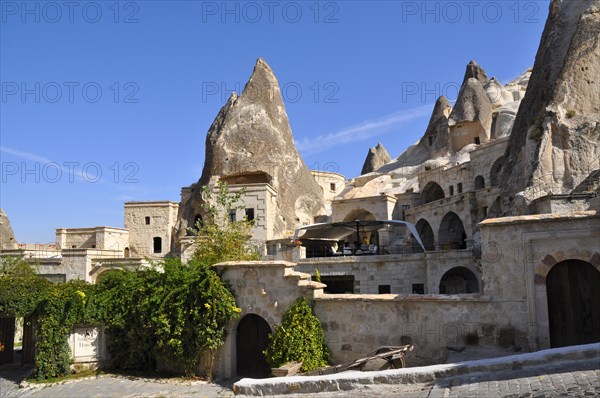 Goreme, Cappadocia, village, landscape, Turkiye