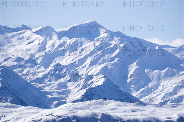 Grossvenediger in winter, snow, Hohe Tauern National Park, Salzburger Land, Austria, Europe