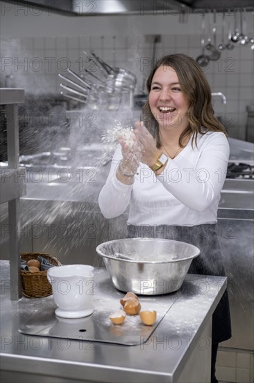 Kitchen, Hotel Servus Gelting, Gelting, Geretsried, Upper Bavaria, Bavaria, Germany, Europe