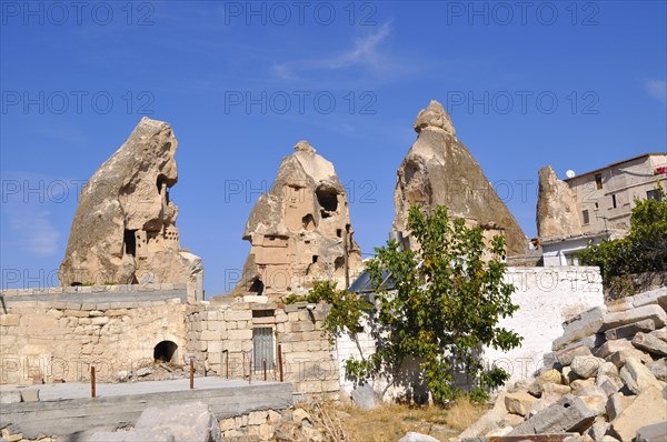 Goreme, Cappadocia, village, landscape, Turkiye